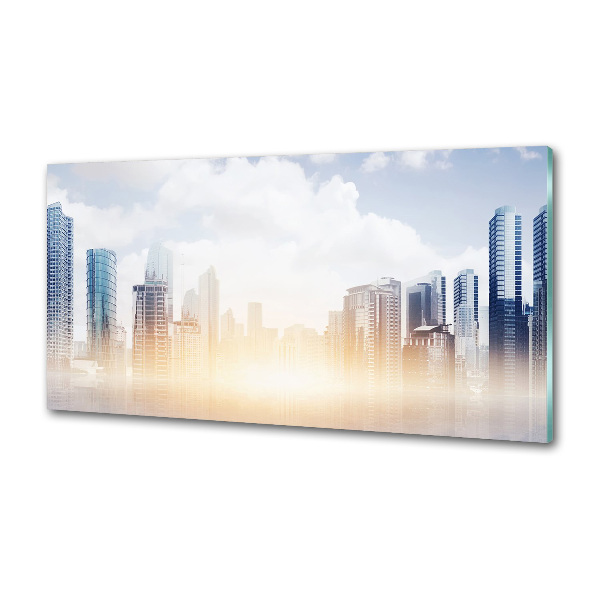 Pannello retrocucina con stampa a tema grattacieli