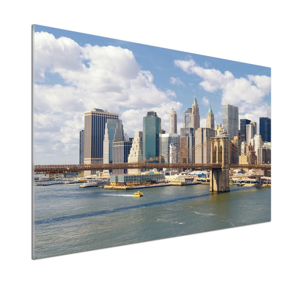 Pannello paraschizzi cucina con stampa del motivo Manhattan, New York