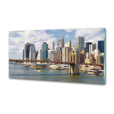 Pannello paraschizzi cucina con stampa del motivo Manhattan, New York