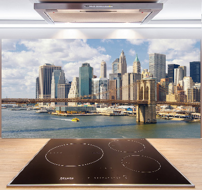 Pannello paraschizzi cucina con stampa del motivo Manhattan, New York