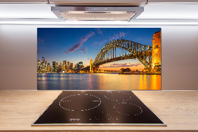 Pannello paraschizzi cucina con stampa Skyline di Sydney