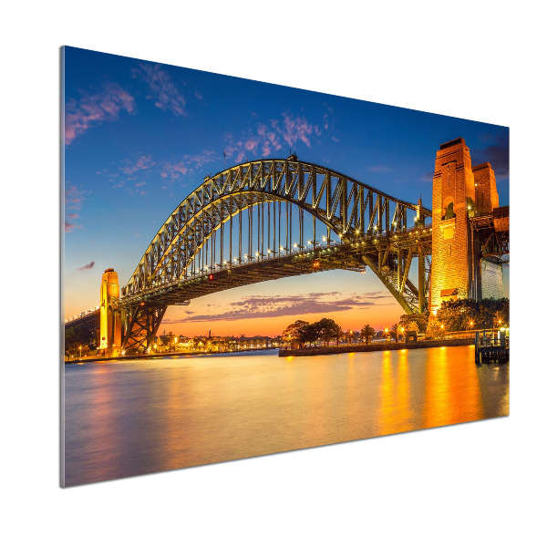 Pannello paraschizzi cucina con stampa Skyline di Sydney