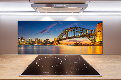 Pannello paraschizzi cucina con stampa Skyline di Sydney