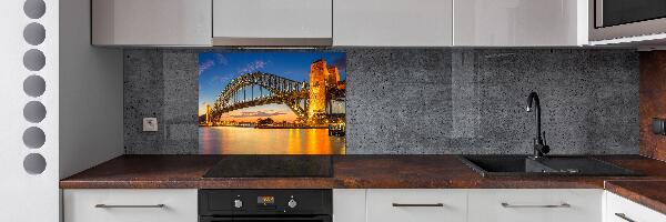 Pannello paraschizzi cucina con stampa Skyline di Sydney