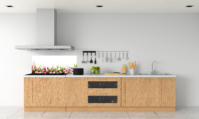 Rivestimento parete cucina con motivo Giardino rosa