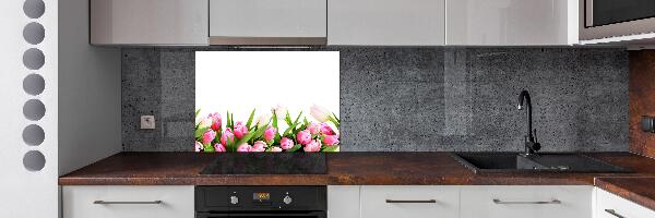 Rivestimento parete cucina con motivo Giardino rosa