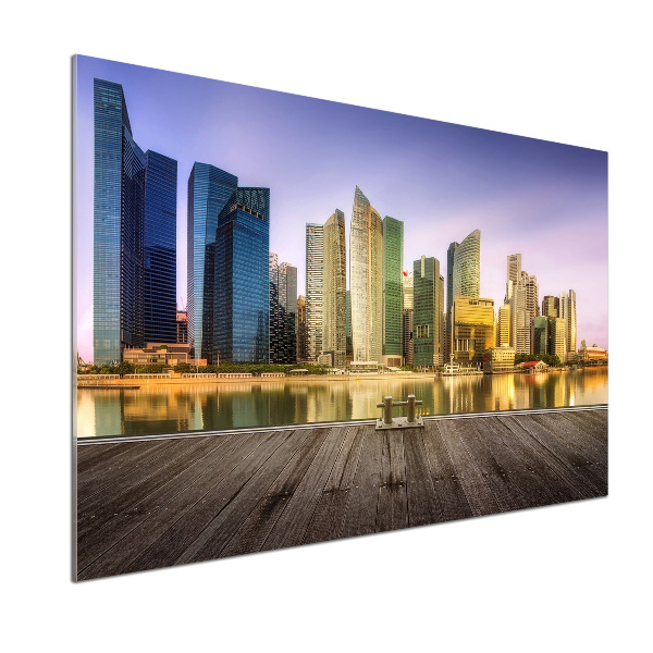 Rivestimento parete cucina in stile Singapore