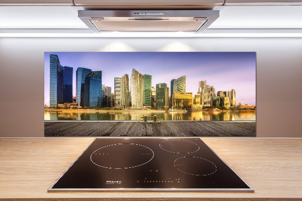 Rivestimento parete cucina in stile Singapore