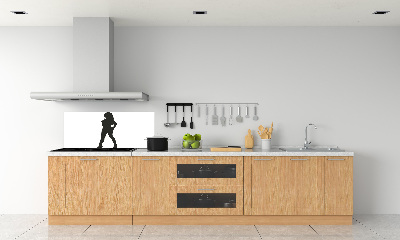 Rivestimento parete cucina con silhouette di donna