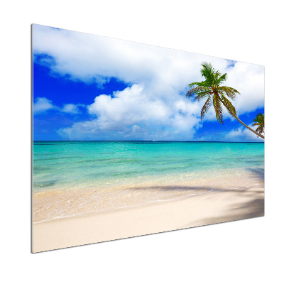 Pannello paraschizzi cucina con stampa a tema spiaggia caraibica