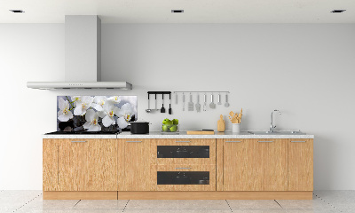 Pannello paraschizzi cucina con motivo orchidea