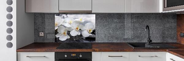 Pannello paraschizzi cucina con motivo orchidea