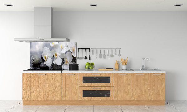 Pannello retrocucina con motivo orchidea