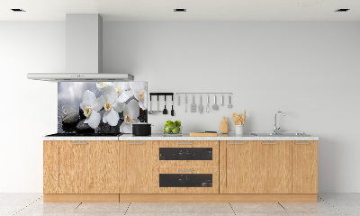 Pannello retrocucina con motivo orchidea