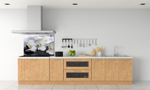 Pannello retrocucina con motivo orchidea