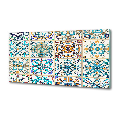 Pannello paraschizzi cucina con piastrelle in ceramica