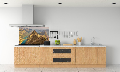 Rivestimento parete cucina con motivo L'occhio del mare dei Monti Tatra