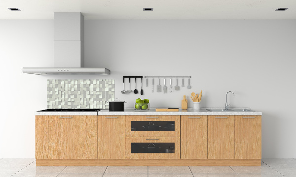 Rivestimento parete cucina con motivo geometrico