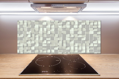 Rivestimento parete cucina con motivo geometrico