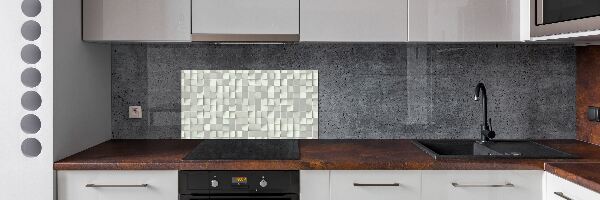 Rivestimento parete cucina con motivo geometrico