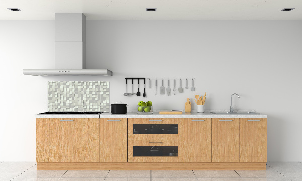 Rivestimento parete cucina con motivo geometrico