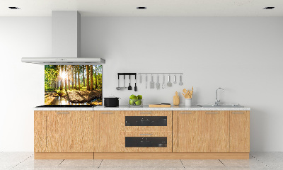 Pannello retrocucina con stampa panoramica della foresta