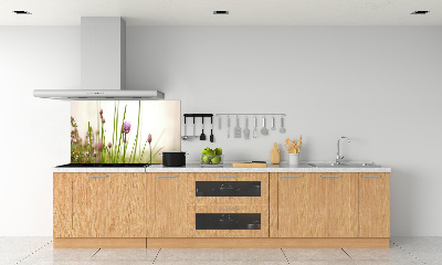 Pannello paraschizzi cucina con motivo erba cipollina