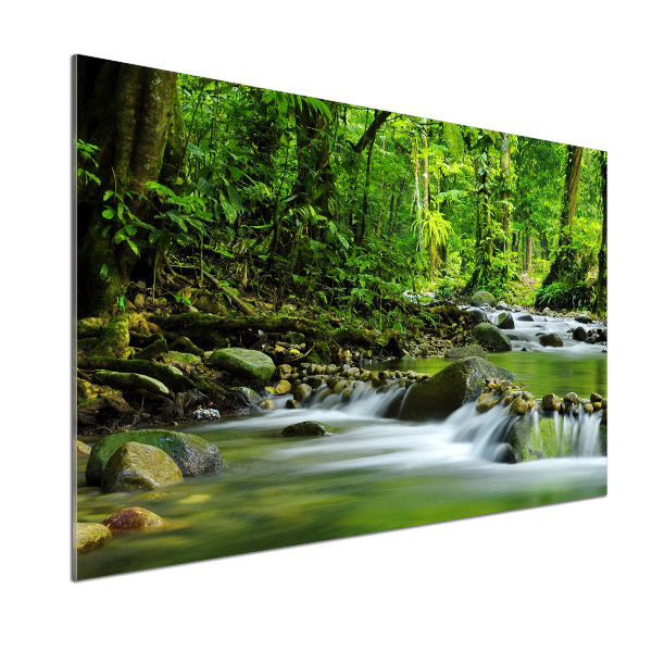 Pannello paraschizzi cucina con stampa raffigurante un torrente di montagna