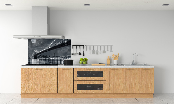 Pannello paraschizzi cucina con stampa del Ponte di Brooklyn