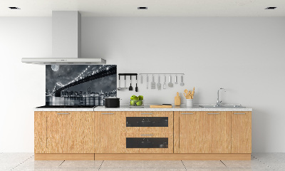 Pannello paraschizzi cucina con stampa del Ponte di Brooklyn