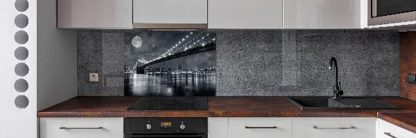 Pannello paraschizzi cucina con stampa del Ponte di Brooklyn