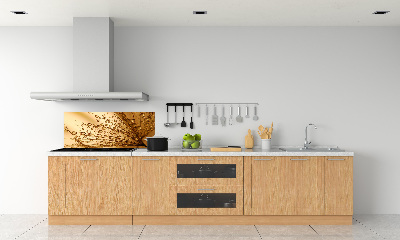 Pannello paraschizzi cucina con motivo di semi di tarassaco