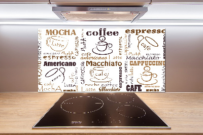 Pannello paraschizzi cucina con motivo 