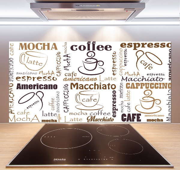 Pannello paraschizzi cucina con motivo 