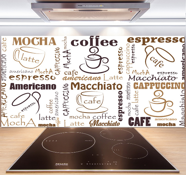 Pannello paraschizzi cucina con motivo 