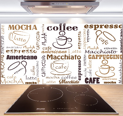 Pannello paraschizzi cucina con motivo 