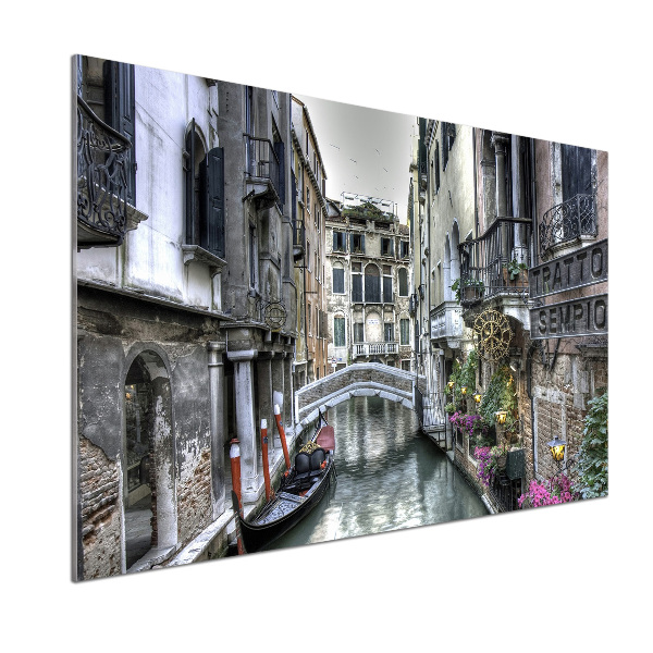 Pannello paraschizzi cucina con motivo ispirato a Venezia, Italia