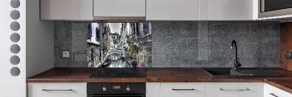 Pannello paraschizzi cucina con motivo ispirato a Venezia, Italia