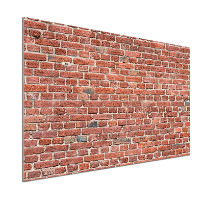 Rivestimento parete cucina con effetto muro di mattoni