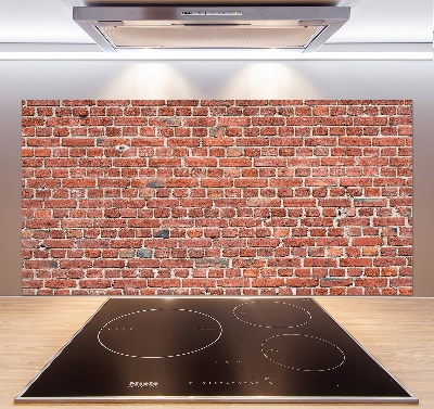 Rivestimento parete cucina con effetto muro di mattoni