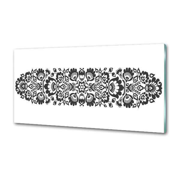 Rivestimento parete cucina con motivo Fiori popolari