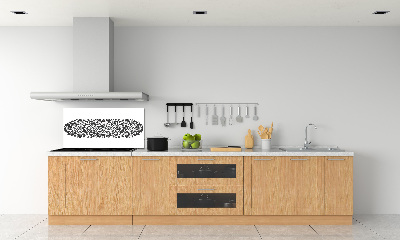 Rivestimento parete cucina con motivo Fiori popolari