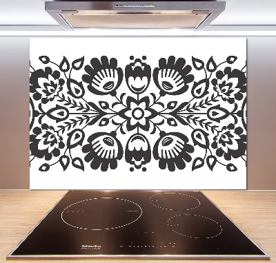 Rivestimento parete cucina con motivo Fiori popolari