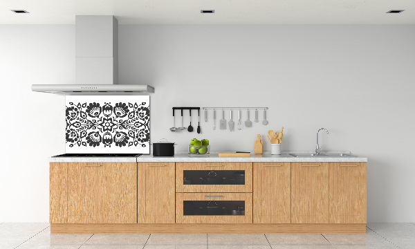 Rivestimento parete cucina con motivo Fiori popolari