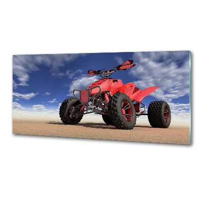 Rivestimento parete cucina con motivo 'Quad nel deserto'