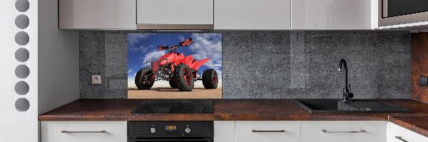 Rivestimento parete cucina con motivo 'Quad nel deserto'