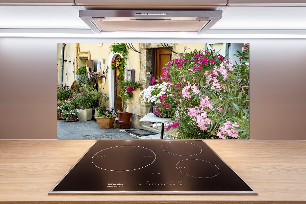 Rivestimento parete cucina con motivo 