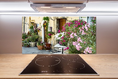 Rivestimento parete cucina con motivo 