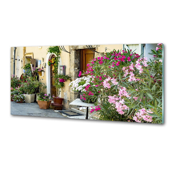 Rivestimento parete cucina con motivo 