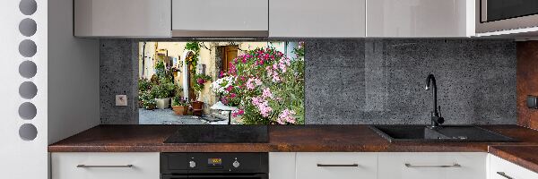 Rivestimento parete cucina con motivo 